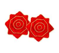 TOPPERFUN 2 Piezas Pañuelo de Danza Accesorio Rojo Yangko y Baile Folclórico