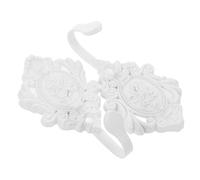 TOPPERFUN 2 Piezas Sujetadores de Cortina de Zinc Fundido con Diseño de Rosa Color Blanco de Ganchos de Pared para Alzapaños y Accesorios de Cortinas Vintage para Sala y Dormitorio