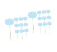 TOPPERFUN 2 Series Marcadores De Queso Etiquetas Para Buffet Marcadores De Comida Reutilizables Para Bodas Y Fiestas Decoración Para Postres Y Aperitivos Etiquetas Escritos Para 24 Piezas*2