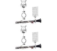 TOPPERFUN 2 Uds Clip Musical Para Clarinete 6 3X2X0. Clip De Lira Para Clarinete De De 6 Pulgadas Clip De Música Para Bandas De Música