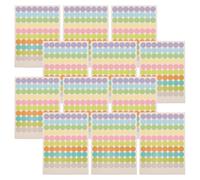 TOPPERFUN 20 Hojas de Etiquetas Redondas para Botellas de Aceites Esenciales, Pegatinas para Tapa Grabables de Papel Recubierto, Organización Fácil y Diseño Elegante para Uso en Casa