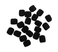 TOPPERFUN 20 Piezas Algodón Anti-spray para Micrófonos Fundas de Esponja Protección Prueba de Viento para Micrófono de Solapa Accesorios Prácticos Cubierta de Esponja Microfono