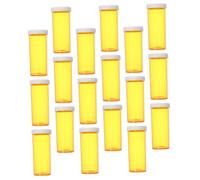 TOPPERFUN 25 Piezas Botellas de Pastillas Reutilizables para Viaje Frascos Organizadores con Tapa Hermética Almacenamiento Portátil para Medicina Uso Exterior Interior