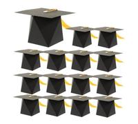 TOPPERFUN 25piezas Caja De Embalaje Para Sombrero De Soltero Cajas Para Dulces De Graduación Contenedor Para Dulces Para Regalos Fiesta