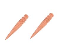 TOPPERFUN 2piezas Bruñidor De Cuero Sándalo Herramienta Manual Para Pulido De Bordes Proyectos De Piel Para y Artesanías Cuero