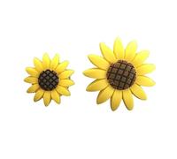 TOPPERFUN 2piezas Clip De Perfume Forma De Girasol Para Auto Difusor De Aromaterapia De Caucho Adorno Interior De Vehículo Diseño Elegante y Duradero Ambientador Para Crear Un Encantador