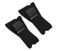 TOPPERFUN 2piezas Correa Antirronquidos Ajustable De Elástica Transpirable Soporte Mandibular Unisex Para Mantener La Boca Cerrada Sueño Paquete De Unidades Negras