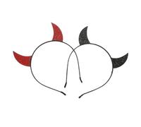 TOPPERFUN 2piezas Diademas con Cuernos Demoníacos Accesorios para Disfraces de Halloween Tocados Creativos con Cuernos para Fiestas
