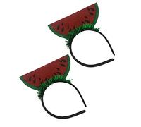 TOPPERFUN 2piezas Diademas Con Diseño De Sandía Ligeras y Chic Accesorios Para Pelo De Fiesta y Tocados Decorativos Para Ambientaciones Divertidas y Fotos Memorables
