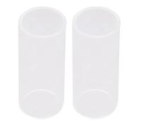 TOPPERFUN 2piezas Diapositiva De Guitarra Vidrio Cuello De Botella Entonación Sonido Brillante