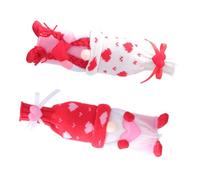 TOPPERFUN 2piezas Fundas para Botellas De Vino Decorativas para San Valentín Accesorios De Mesa Diseño De Muñeco Sin Cara y Corazón para Bodas y Celebraciones