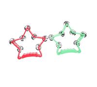 TOPPERFUN 2piezas Juguete De Sonajero De Mano Para Niño Niña Estrella De Cinco Puntas Ruidoso y Divertido Para Estimulación Cognitiva y Desarrollo Auditivo