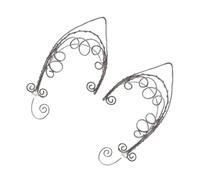 TOPPERFUN 2piezas Pendientes Hechos Mano de Tipo Ear Cuff Vintage Diseño Retro de Gancho de Oreja para Usar Eventos Especiales como Regalos de San Valentín o Cumpleaños Accesorio de Moda