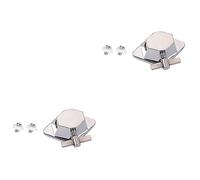 TOPPERFUN 2piezas Soporte De Tom De Suelo De Metal Duradero Conector Para Montaje De Patas Batería Ligero y Práctico Para Conjuntos De Batería