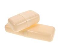 TOPPERFUN 2piezas Taza De Lavado Portátil Para Viaje Unidades Con Funda y Jabonera Contenedor Para Guardar Cepillos De Dientes y Pasta De Dientes Para Camping y Escuela