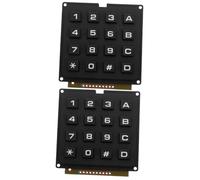 TOPPERFUN 2piezas Teclado Industrial De Matriz De Teclas Módulo De Control Táctil Teclado De Matriz De Aplicaciones Diversas Fácil Instalación y Uso Sectores Industriales