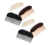 TOPPERFUN 3 Peines Voluminizadores para Cabello de Mujer Grandes Colores Marrón Negro y Beige Herramienta Invisible para Aumentar Volumen Accesorios para Peinar y Crear Moños