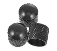 TOPPERFUN 3 Perillas De Volumen De Metal Para Guitarra Eléctrica, Tamaño Pequeño, Color Negro, Accesorio Musical Resistente y Funcional Para Reemplazo y Uso Actuaciones