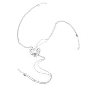 TOPPERFUN 3 piezas Collar de Amistad para Niña con Colgantes Sol Luna Estrella Aleación Plateada Diseño Creativo para Hermanas y Amigas