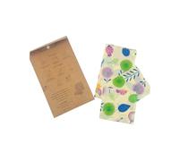 TOPPERFUN 3 Piezas Envoltorios de Cera de Reutilizables Paños de Algodón Orgánico para Conservación de Alimentos Preservación Ecológica para Frutas Queso y Snacks