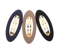 TOPPERFUN 3 Piezas French Hair Barrettes Plastic Spring-loaded Clips For Women And Non-slip Elegant Hair Accessories In Khaki For Weddings Parties Formal Occasions