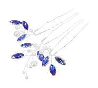 TOPPERFUN 3 piezas Horquillas Boda con Perlas y Cristales de Palos Decorativos para Cabello de Mujer Accesorios Vintage para Peinados Nupciales Elegantes