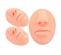 TOPPERFUN 3 Piezas Partes del Cuerpo de Silicona Suave para Práctica de Piercings en Orejas y Nariz, Forma Versátil y Material Flexible para Estudiantes y Especialistas