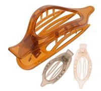 TOPPERFUN 3 Pinzas Francesas de Acrílico Pelo, Accesorios para Peinado sin Tirar ni Enganchar el Cabello, para Mujer, 3 Pzas