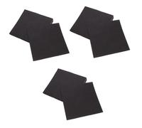 TOPPERFUN 3 Series Servilleta De Almuerzo Servilletas Pequeñas Servilletas De Coctel De Verano De Coctel Boda De Cóctel Negro Black Papel 20 Hojas*3