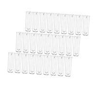 TOPPERFUN 30 Piezas Ganchos para Cortinas de Puntas de Acero Inoxidable de Diseño Resistente y Seguro para Plisado Aptos para Cortineros y Rieles Instalación Sencilla y Duradera