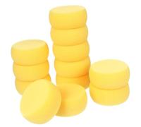 TOPPERFUN 36 Esponjas Faciales Redondas de Esponja Amarilla para Maquillaje y Limpieza, Fáciles de Sostener y Removiendo el Exceso de Aceite para Uso Diario
