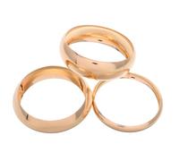 TOPPERFUN 3piezas Brazalete Mujer Dorado Minimalista Pulsera Llamativa Puño Diseño De Arco De Hierro Resistente