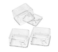 TOPPERFUN 3piezas Kit De Caja Musical De Plástico Transparente De Accesorios De Música Manual para Montaje y Reparación De Música Creativa para Proyectos Hechos Mano