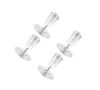 TOPPERFUN 4 Juegos Juego de Copa de Vino del Santo Grial platillo compañero Copa cáliz Bendición en Taza opción de Copa de shabat Copa de Vino de Fiesta Aleación de Zinc Plata