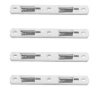 TOPPERFUN 4 Pares de Fijaciones de Hierro para Barandillas de Cama, Hebillas de Bisagra Engrosadas, Accesorios Resistentes para Marco de Cama, Conexión Segura para Muebles y Barandillas