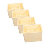 TOPPERFUN 4 piezas Molde Prensa para Queso y Tofu Casero Herramienta Práctica para Fabricación Cocina Molde Suave Fácil Desmoldar para Hacer Queso Fresco y Tofu Artesanal