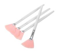 TOPPERFUN 4 piezas Pinceles Abanico para Maquillaje Facial Pelo de Premium y Aplicador Multifunción para Polvo Base y Colorete Mango Resistente y Cómodo para Uso Prolongado