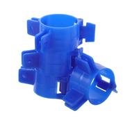 TOPPERFUN 4 Piezas Soportes Plegables para Patas de Mesa Abrazaderas de Montaje Ajustables para Muebles Clips Plásticos para Tubos de Fijación Desmontable para Hogar y RV