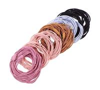 TOPPERFUN 40piezas Gomas Elásticas Pelo Coleteros para Mujer Bandas Sencillas Pelo Pulseras para Tocados