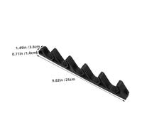 TOPPERFUN 4piezas Ajustador De Plástico para Silla De Exterior con Enganche De Posiciones para Tumbonas Plegables Soporte Regulador para Muebles De Camping y Terraza Negro
