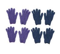 TOPPERFUN 4piezas Guantes De Limpieza De Microfibra Coral Guantes Para Quitar El Polvo Del Automóvil