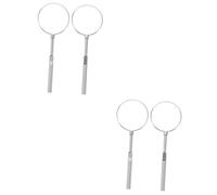 TOPPERFUN 4piezas Lentes Ópticas Cilíndricas Cruzadas Para Pruebas Herramientas De Optometría Portátiles Para Optometristas