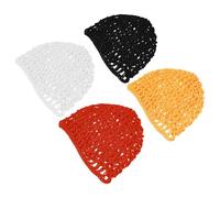 TOPPERFUN 4piezas Pañuelo de Malla para Dormir de Gorros de Punto de Crochet Reutilizable Protección Capilar Transpirable para Viajes y Uso Nocturno