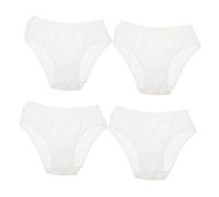 TOPPERFUN 4piezas Ropa Interior De Maternidad Bragas Desechables Para Posparto Bragas Sanitarias Portátiles De Algodón Para Mujer Xxl