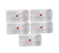 TOPPERFUN 5 Botes de Sílice de 40 Gramos Indicadoras y Caja de Aluminio para Absorber Humedad en Cámaras y Cajas de Seguridad