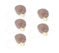 TOPPERFUN 5 Narices Postizas de Animal para Carnaval y Cosplay Accesorio Ligero y Cómodo de Silicona Suave Nariz de Animal para Fiestas de Halloween Eventos Escolares y Disfraces Marinos