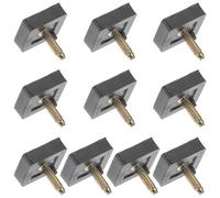 TOPPERFUN 5 pares Puntas de Repuesto para Tacones Cuadrados Duraderas y Silenciosas Accesorios Prácticos para Reparación de Zapatos de Tacón