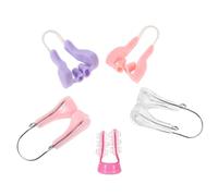 TOPPERFUN 5 piezas Clips para Nariz de Silicona Suave Corrector Invisible para Moldear y Elevar Nariz Ancha Mejora Respiración y Belleza Facial Diaria Uso Nocturno y Diurno