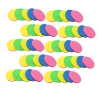 TOPPERFUN 50 Esponjas Faciales Redondas para Limpieza y Desmaquillado de 60mm de Diámetro y 8mm de Grosor Fáciles de Llevar para Uso Diario