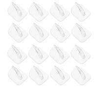 TOPPERFUN 50 Ganchos Adhesivos Pequeños sin Taladrar Gancho de Pared Autoadhesivo Transparente de Plástico Resistentes y Compactos para Baño y Hogar Colgadores Multiusos Que No Dejan
